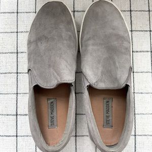 Steve Madden Gills Grey Suede